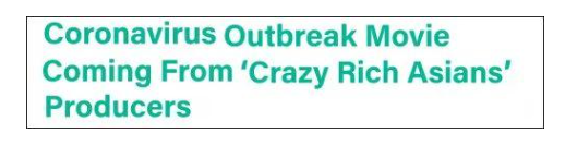 好萊塢將拍攝新冠病毒題材電影，聚焦中國醫(yī)護(圖1)