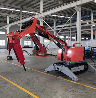 破拆領(lǐng)域的新型高科技裝備--破拆機器人